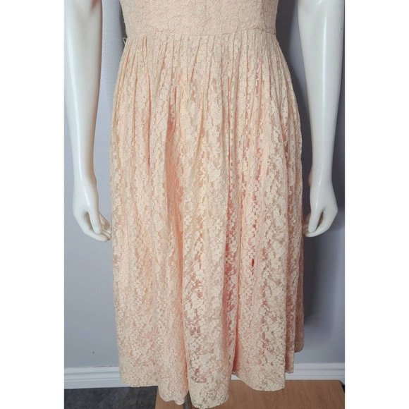 Vintage 1950s Lace Cocktail Dress US4P - Picture 6 of 11